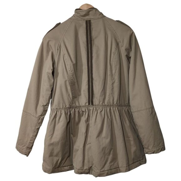 Jockey Utility Jacket Womens XS Military-Style Barn Pockets Plaid Lining - Picture 2 of 11